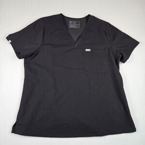 FIGS Catarina Scrub Top Black 2012 Womens Size XXL FW1000 Medical Uniform Nurse
